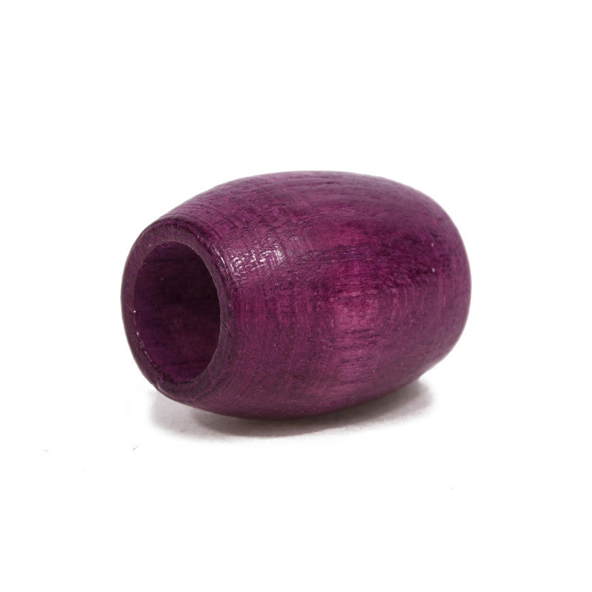 Purple Wooden Bead - 100 Bead Pack